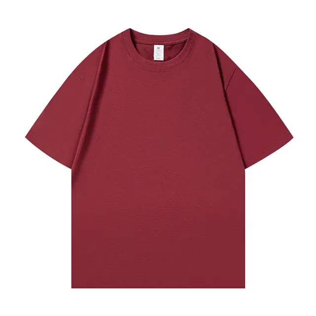 200G Cotton T shirt POD Customization, Only Accept To Dye And Stamp Burgundy - Shop at LoveMi