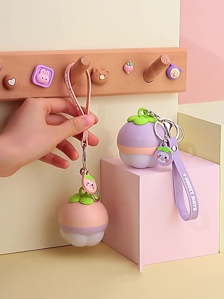 Mangosteen Fruit Key Chain Night Light, picture 2 of 3