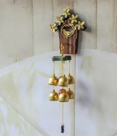 Japanese Style Garden Metal Love Nest Wind Chime Wall Hanging Doorbell - 6 Bells - View 1