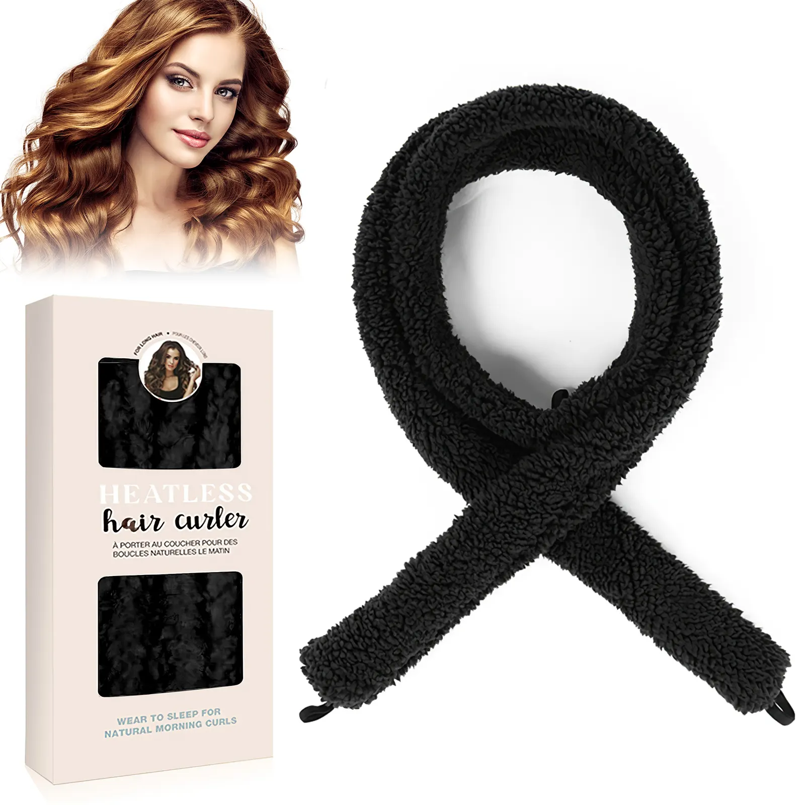 Satin Heatless Hair Curler, Lazy Natural Soft