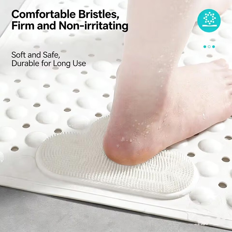 Anti Mold Rubber Shower Mat Non Slip Bathtub Strong Suction Extra Large Bath — image 3
