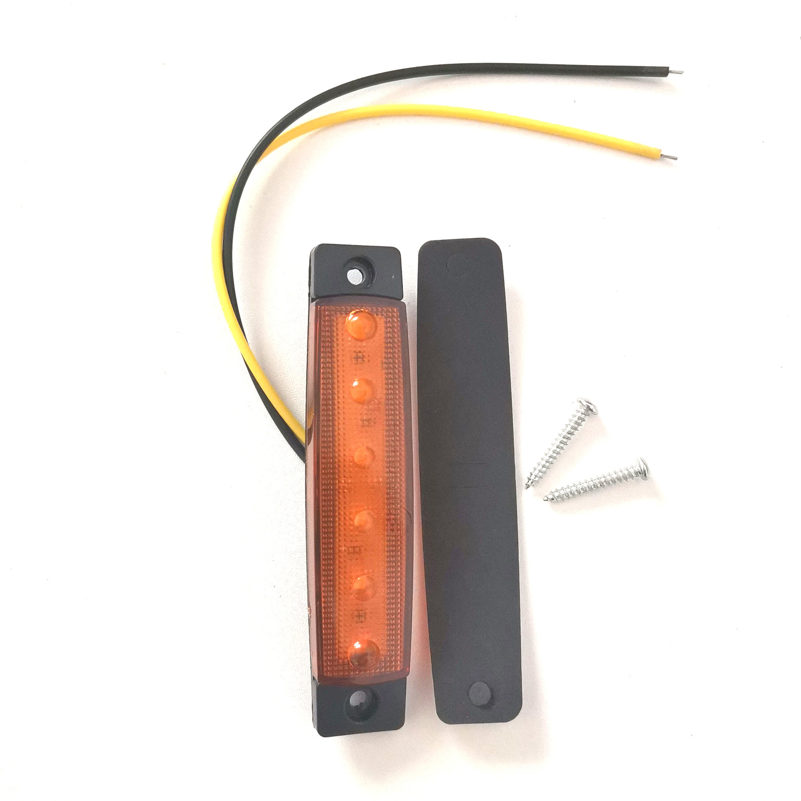 30 Pcs 12v 6 Led White Yellow Red Side Marker Light Position Truck Trailer — image 6