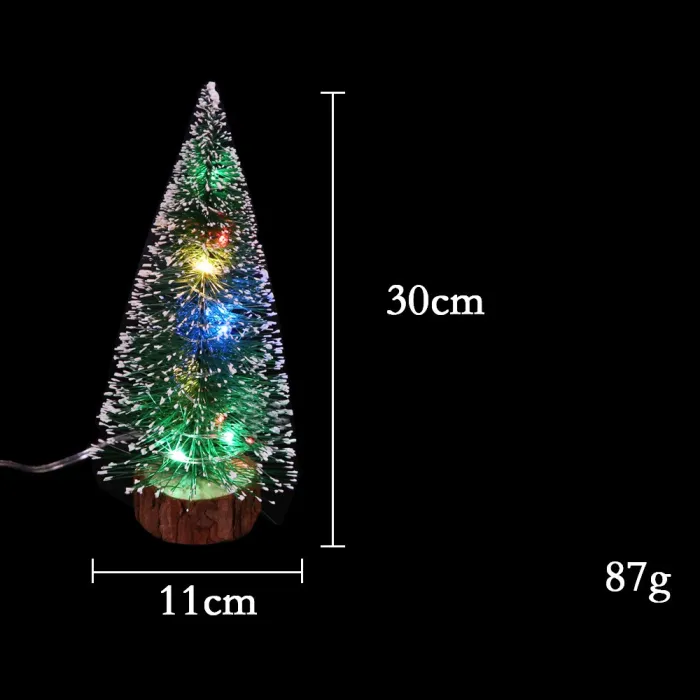Mini LED Christmas Tree Decoration, Tabletop Tree with String Lights (15-40 cm) - detail photo 11