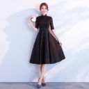 Stand Up Collar Black Midleng