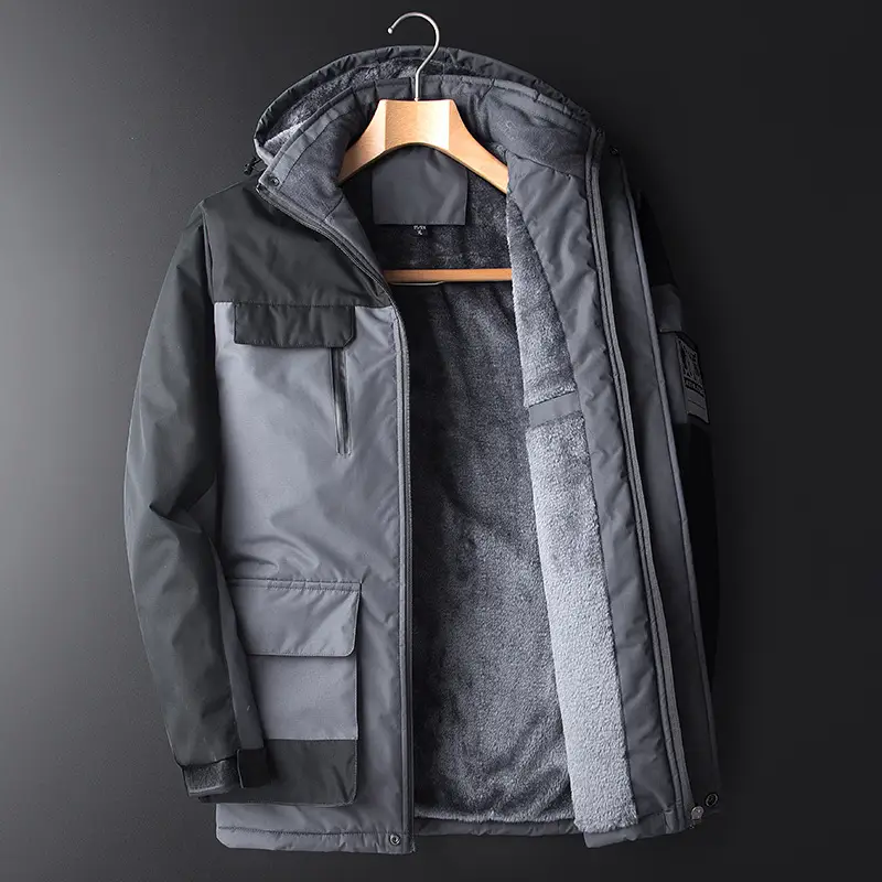 Windproof And Warm Mountaineering Suit With Removable Cap