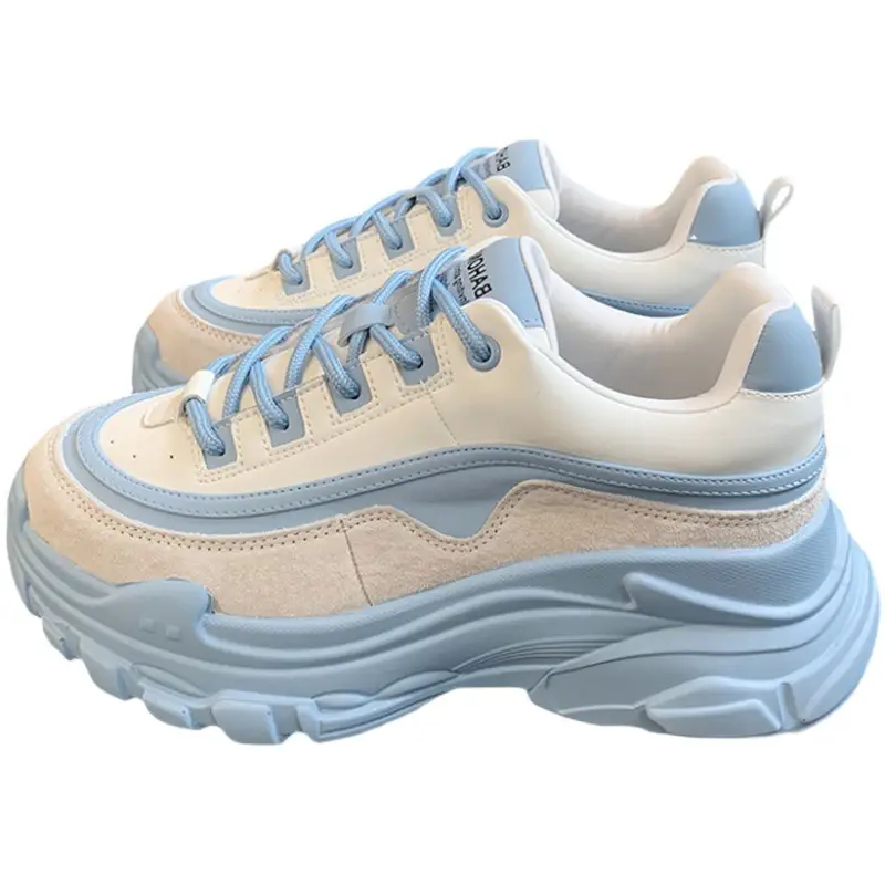 Women's Color Comfortable Platform Lightweight Increased Sneakers