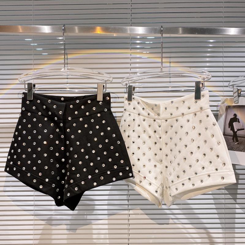 Large Grain Glass Rhinestone Hot Diamond Shorts Female - Image 4