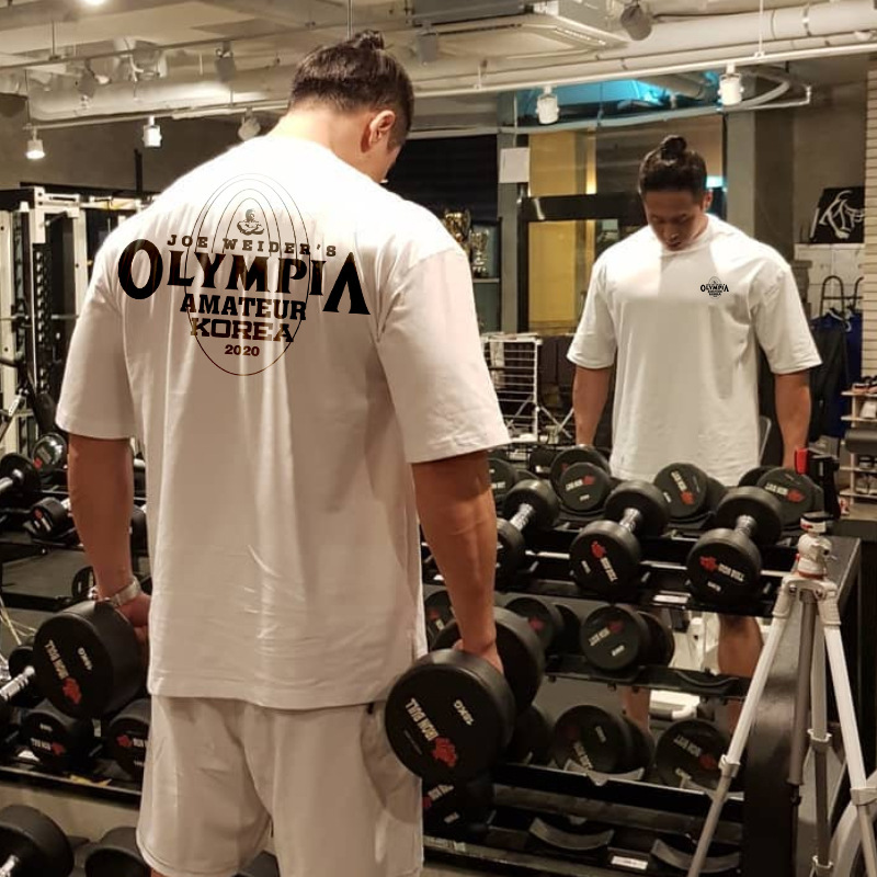 Men's Summer Loose Large Size Sports T-Shirt Fitness Short Sleeve