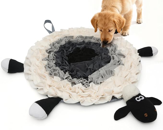 Snuffle Mat For Dogs, Interactive Feeding And Smell Training Puzzle, Slow Feeder Treat Dispenser For All Dog Sizes
