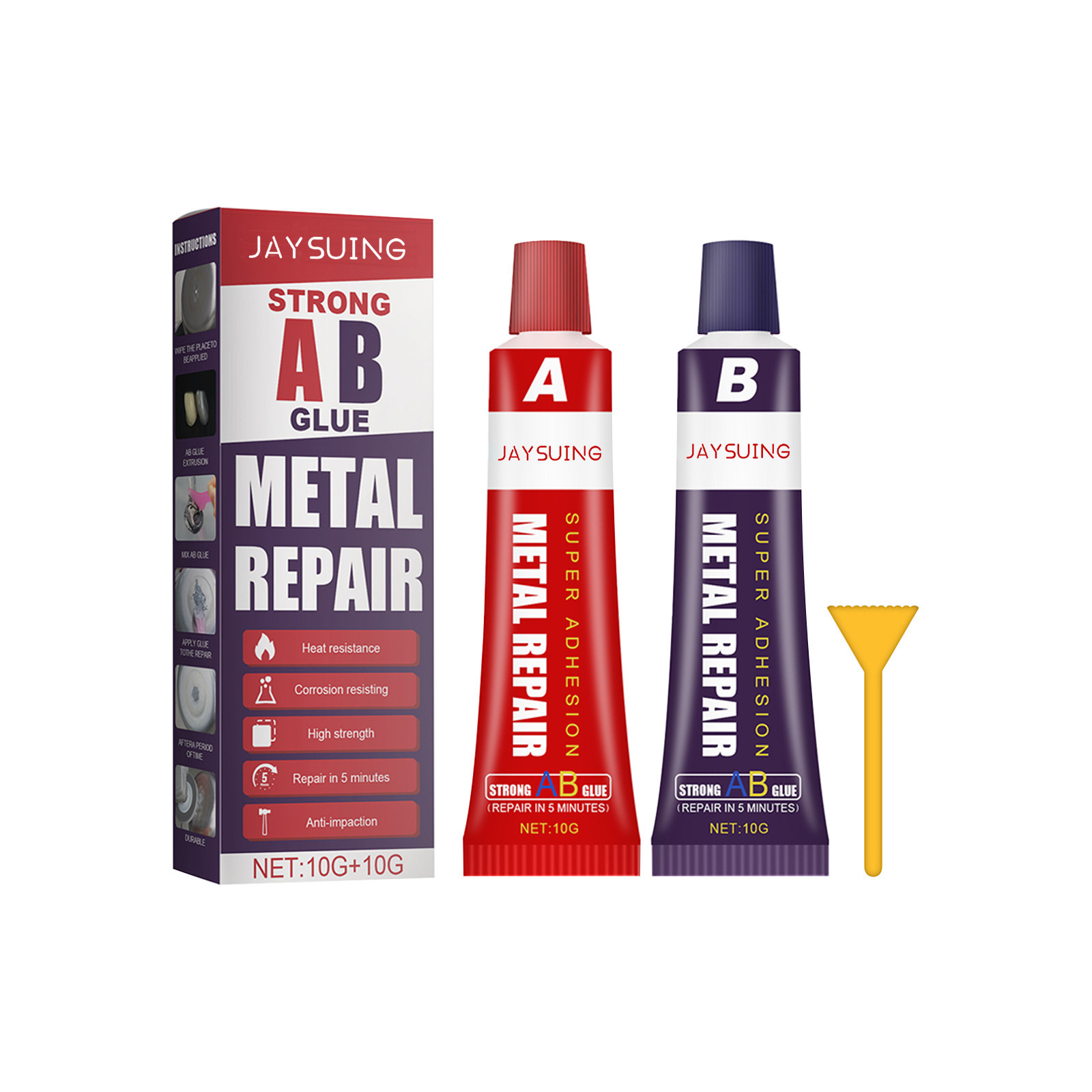 Kit adhésif de moulage jaysuingab pour réparation industrielle, soudage électrique