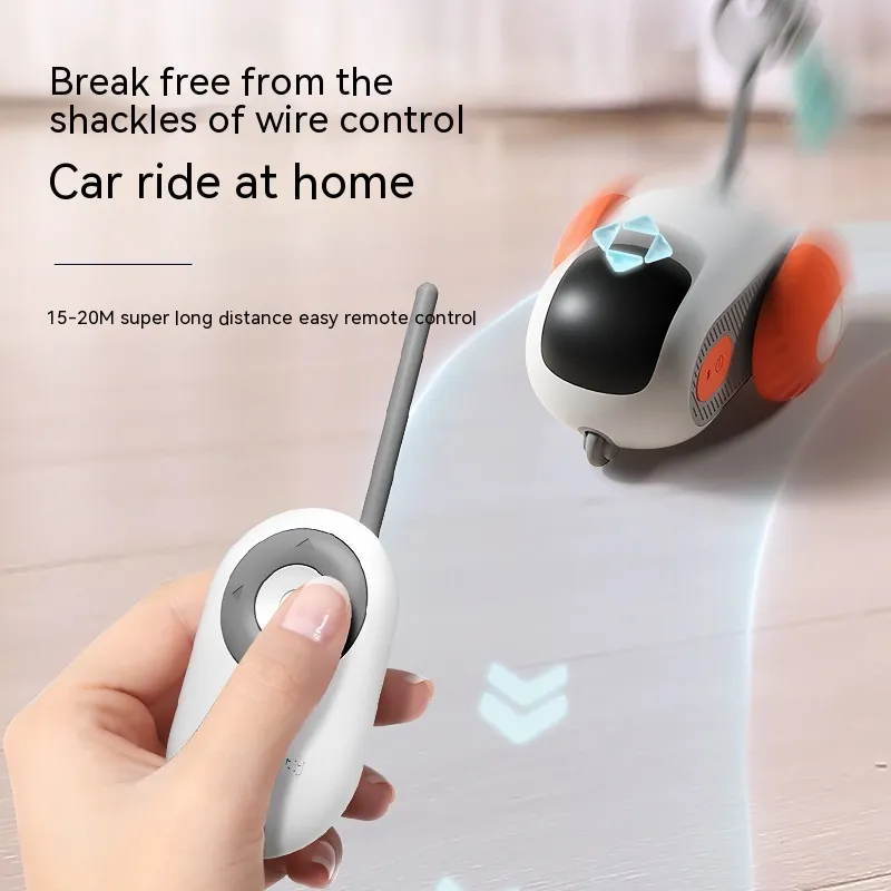 Remote Control Interactive Cat Car Toy USB Charging Chasing Automatic Self-moving Remote Smart Control Car Interactive Cat Toy Pet Products – image 8