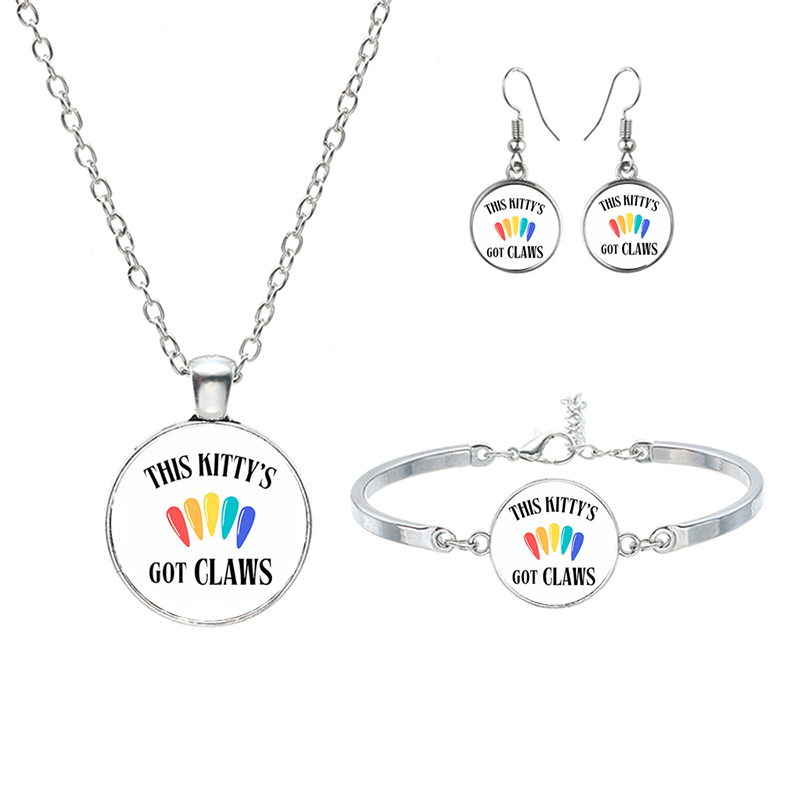 New Wednesday Glass Jewelry Sets For Women Girls Handmade Trendy Necklaces Bracelets Earrings Party Gift — foto 7