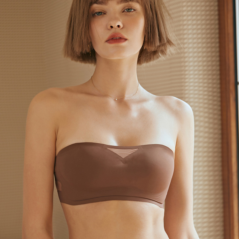 Title 6, Seamless Push Up Non-slip Strapless Bra Tube Top