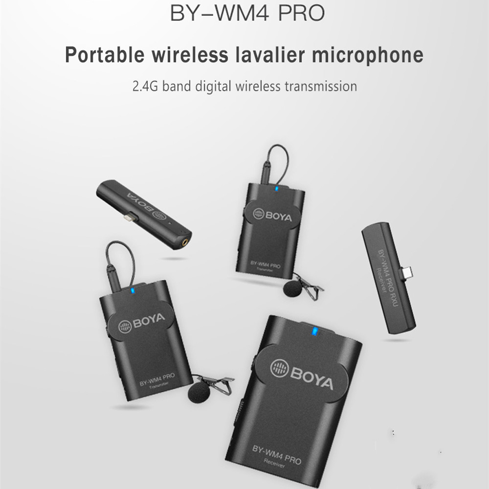 WM4PRO K3 Lavalier 2.4G Mini Mobile Phone Wireless Recording Microphone - Image 3
