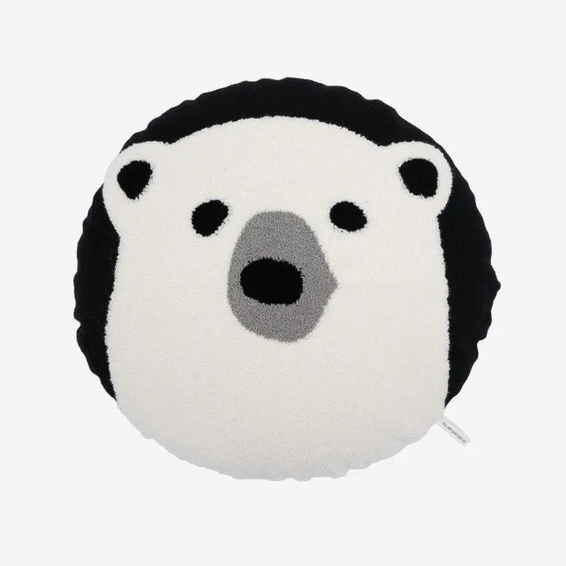 Round Cartoon Sofa Pillow Child Cute - Polar Bear