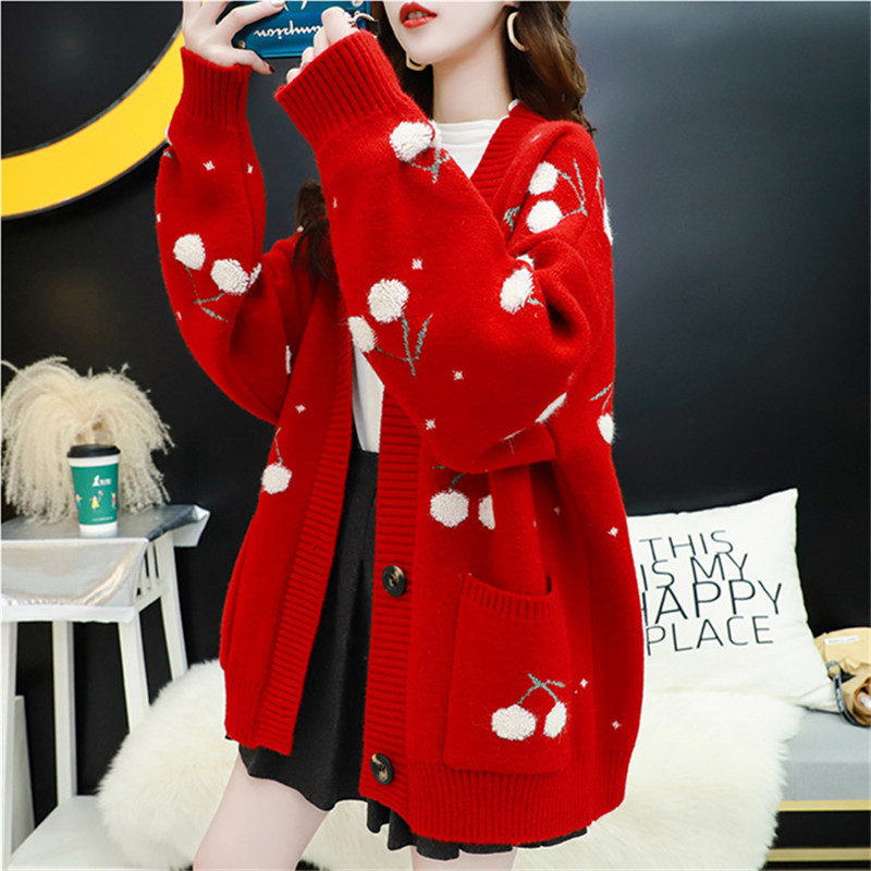 Title 5, New Thick Fashion Loose Knitted Jacket