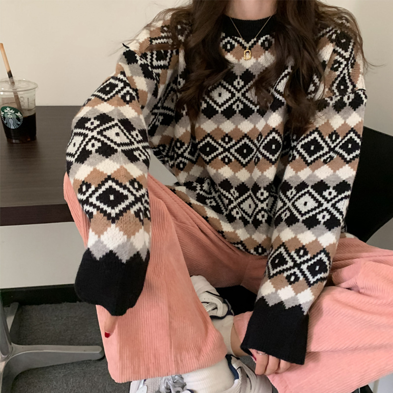 Japanese Antique Christmas Sweater Girl