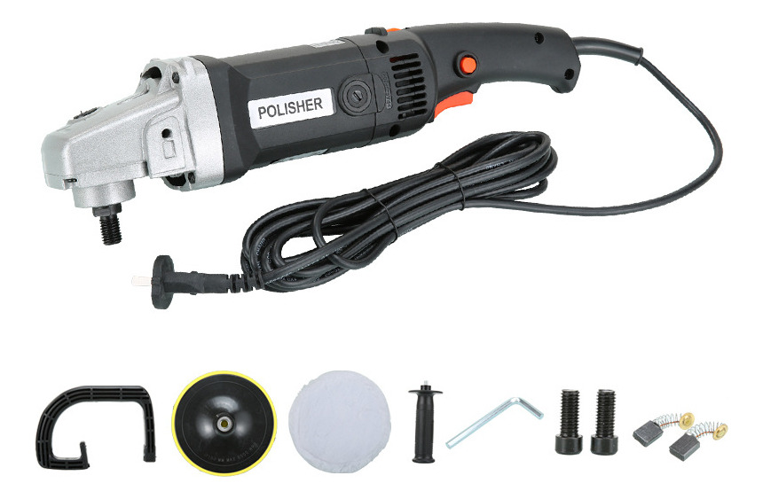 Automotive Angle Polisher 7 Inch 1400w 2800-5800 Rpm Black