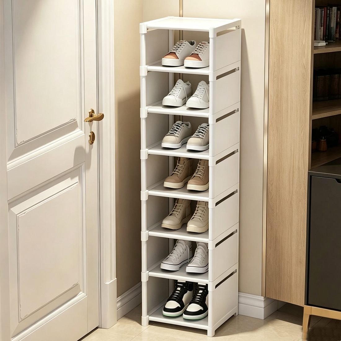 68 Tier Shoe Rack Metal Shoes Cabinet Storage Organiser Stand UK — image 2