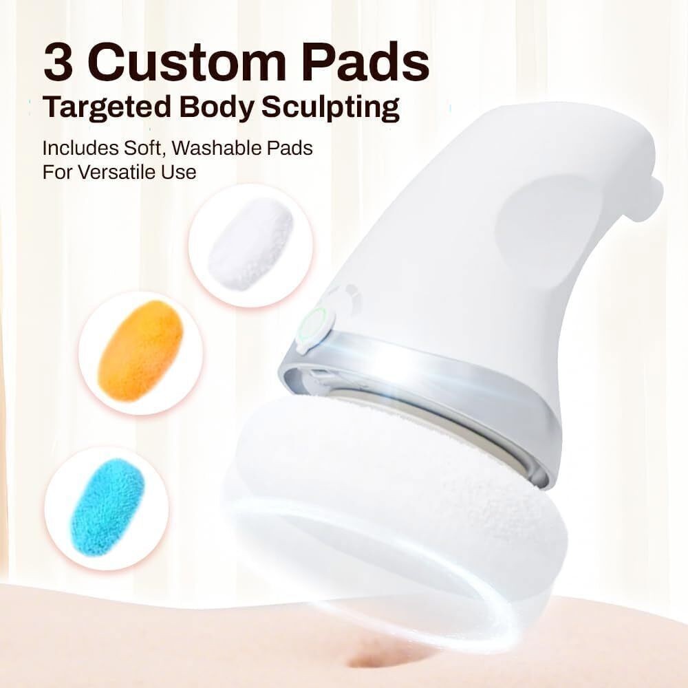 Electric Body Sculpt Massager Slimming Machine, EMS Skin Tightening Massager With 5 Heads For Belly Arms Legs Butt, Cordless Handheld UK