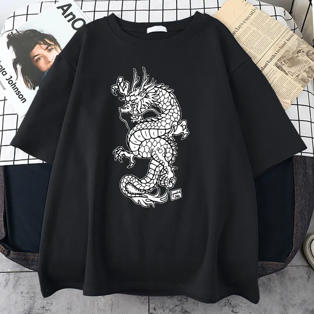 Awesome Japanese Dragon Printing Men'S T Shirt Simplicity 1085E S - Shop at LoveMi