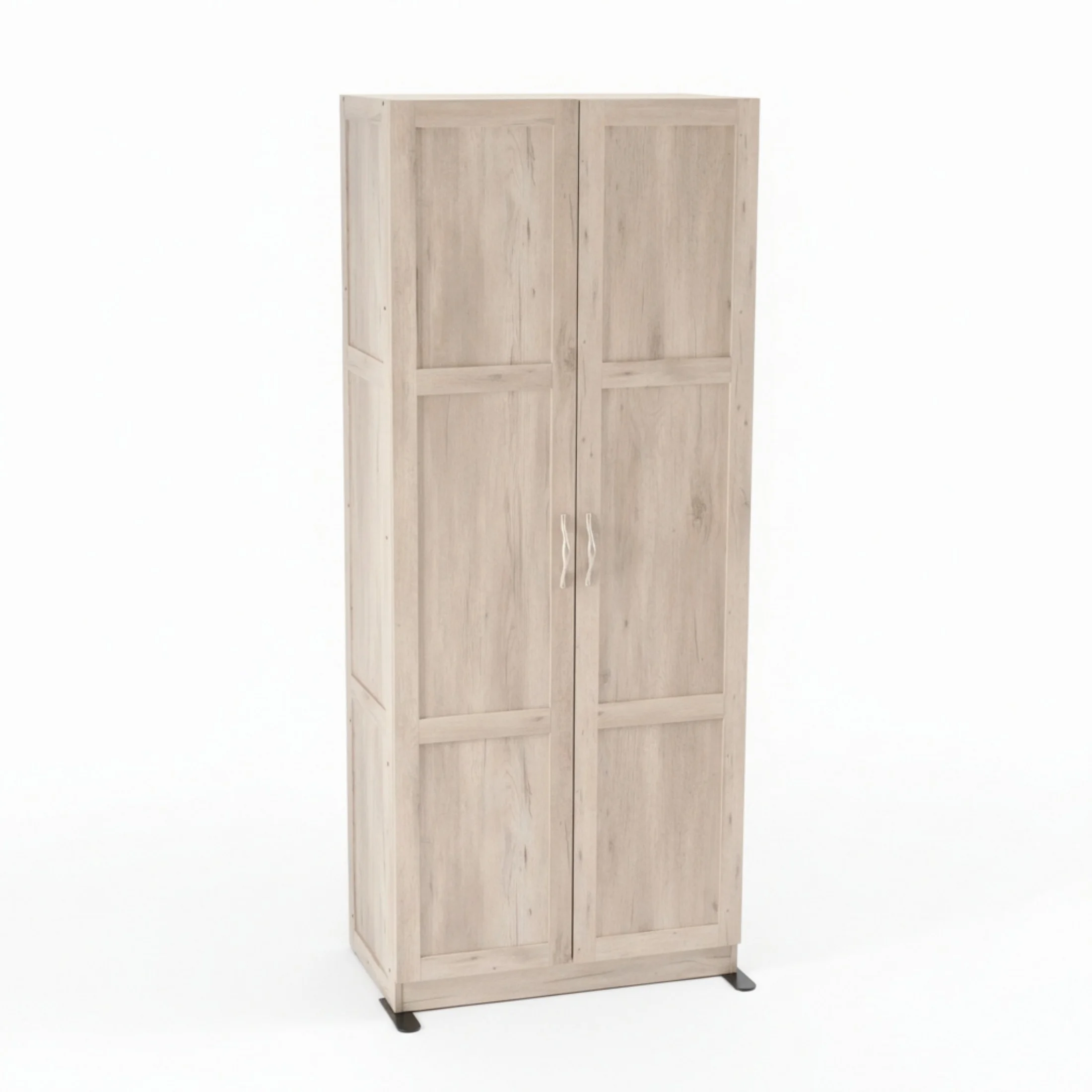 71-inch Wooden Storage Cabinet, Standalone Cabinet, Four-layer Family Storage Unit