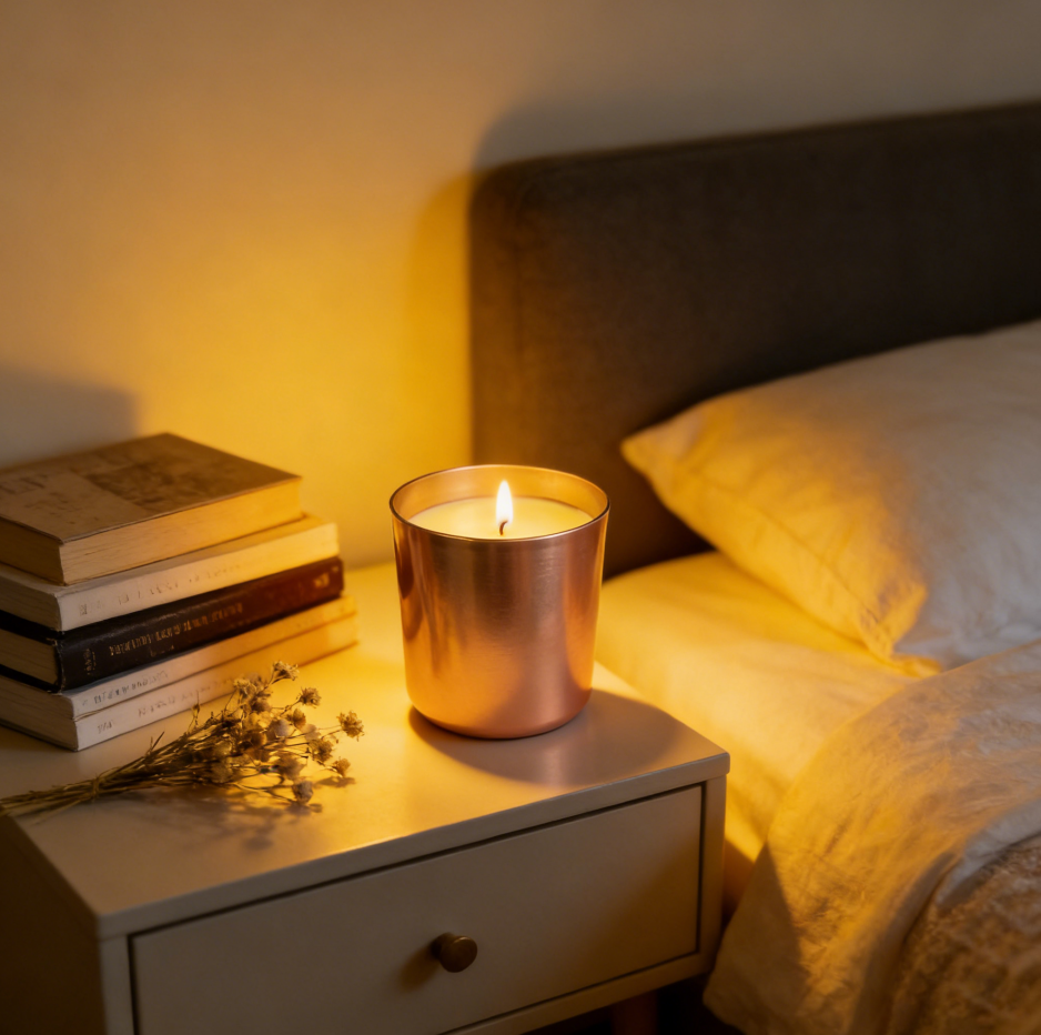 290g Soy Wax Scented Candle, Blended Fragrance Featuring Lemon, Ylang-ylang, And A Musky Woody Note, Perfect For Bath Time And Yoga Sessions