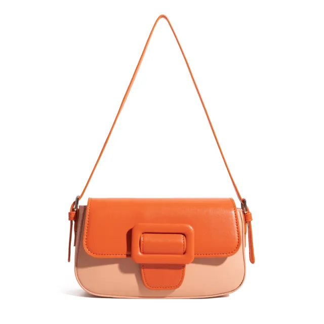 Korean Style Shoulder Bag Fashion Cambridge Bag Small Bag Trend Orange - Shop at LoveMi