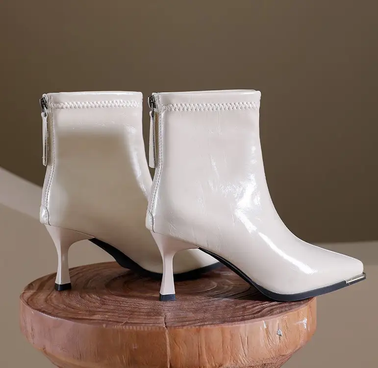 Women's PointedToe HighHeel Short Boots, 2026