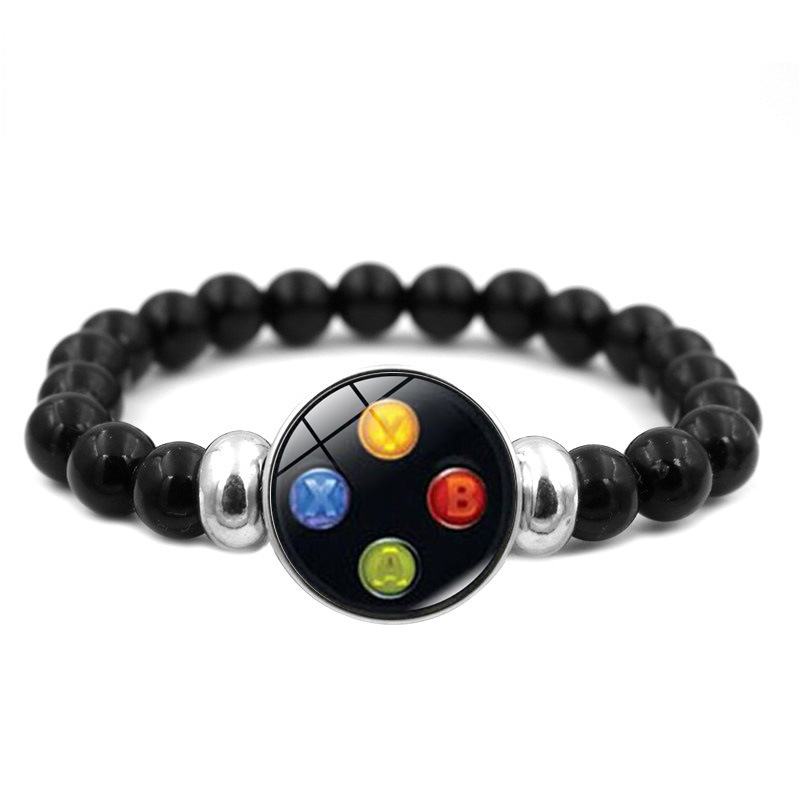 Game Controller Graphic Button Beaded Bracelet