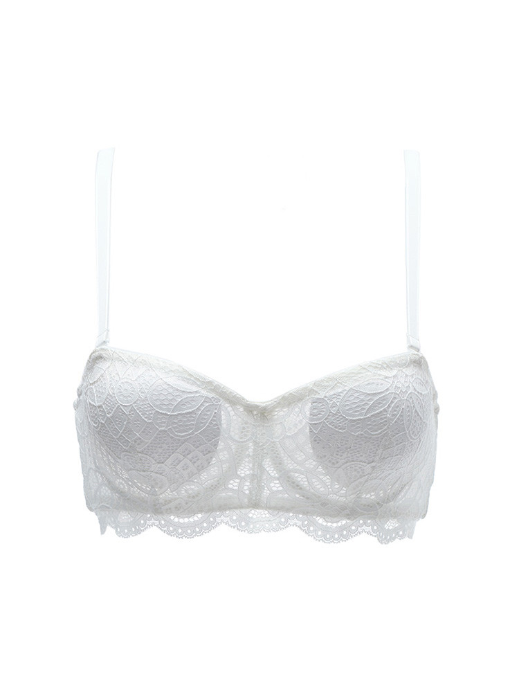 Title 2, Half Cup Comfortable Lace Thin Bra