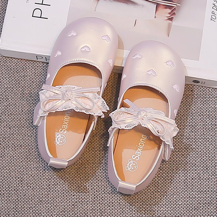 Korean-style Lace Bow Princess Shoes For Girls, Soft Sole Versatile Baby Girl Flats — foto 6