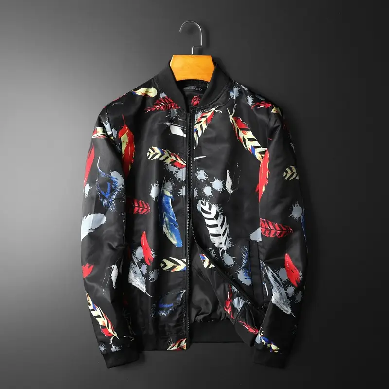 Fashion Print Men's Casual Jacket