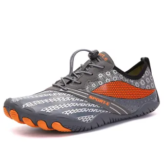 New Cross-border Five-finger Shoes Diving Fishing Couple Outdoor Wading River Upstream Shoes - Grey