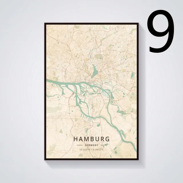 Home Decor German City Subway Canvas Painting Poster 9 Style - Shop at LoveMi
