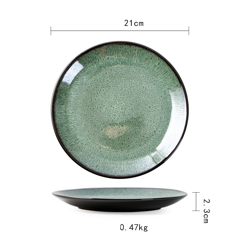 Title 9, Creative Ceramic Kiln Changes Plate Bowl Tableware