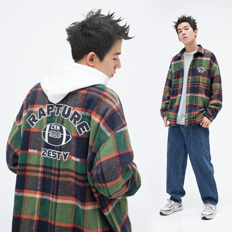 Vintage Embroidered Textured Long Sleeve Shirt