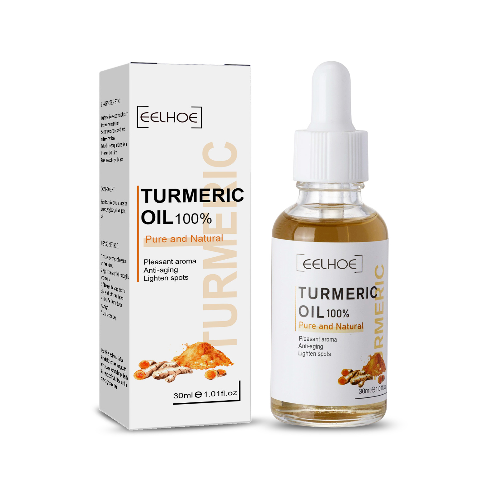 EELHOE Turmeric Dark Spot Correction Face Care Spot Moisturizing And Repairing Skin Tone Serum 1Pc - Shop at LoveMi