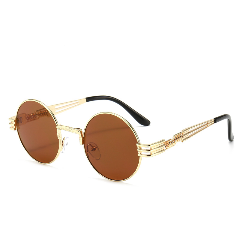 Title 20, Steampunk Sunglasses Round Frame Personality Tr...