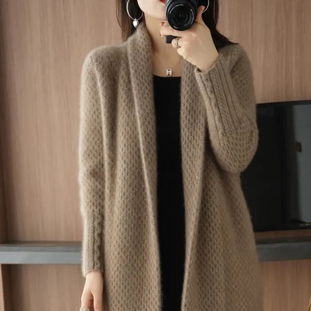 Women's New Temperament Retro Style Fashion Coat Camel - Shop at LoveMi