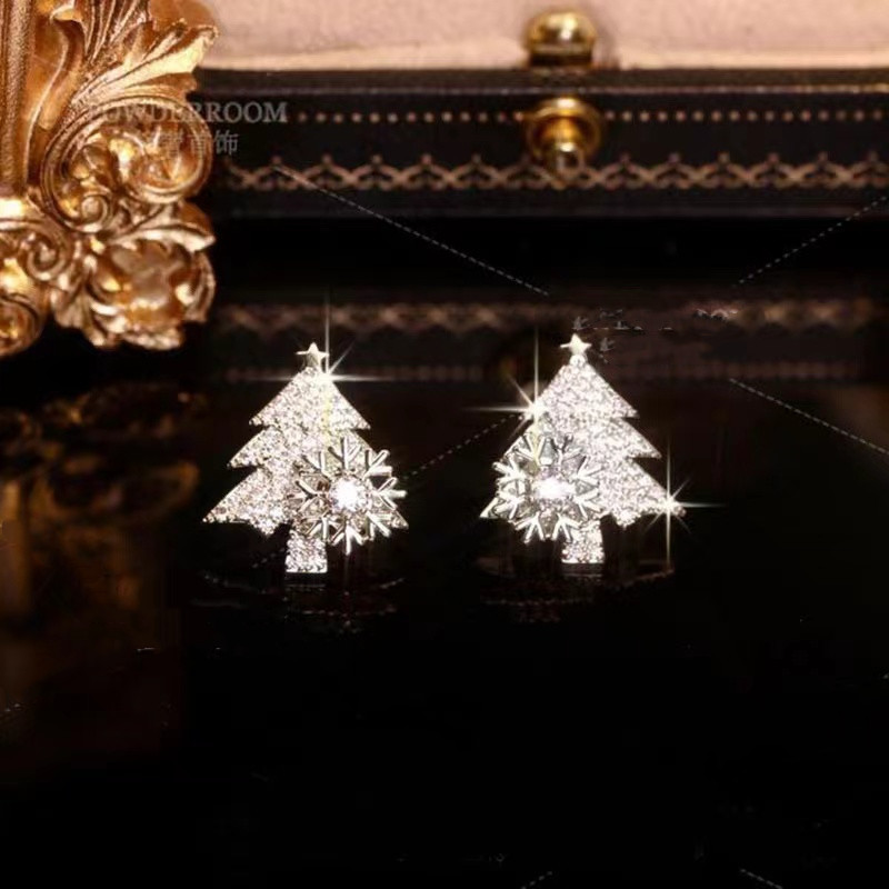 Temperament Rotatable Advanced Snowflake Earrings