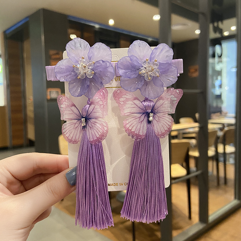 Hairpin Girls Female Retro Headdress Underskirt Antique Purple - Shop at LoveMi