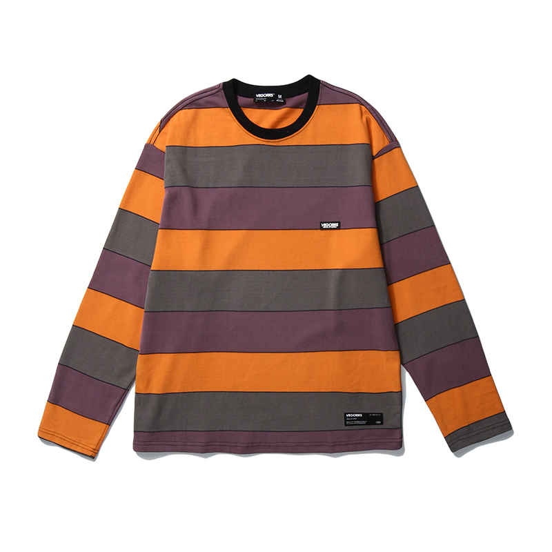 Title 3, Striped contrast crew neck sweater