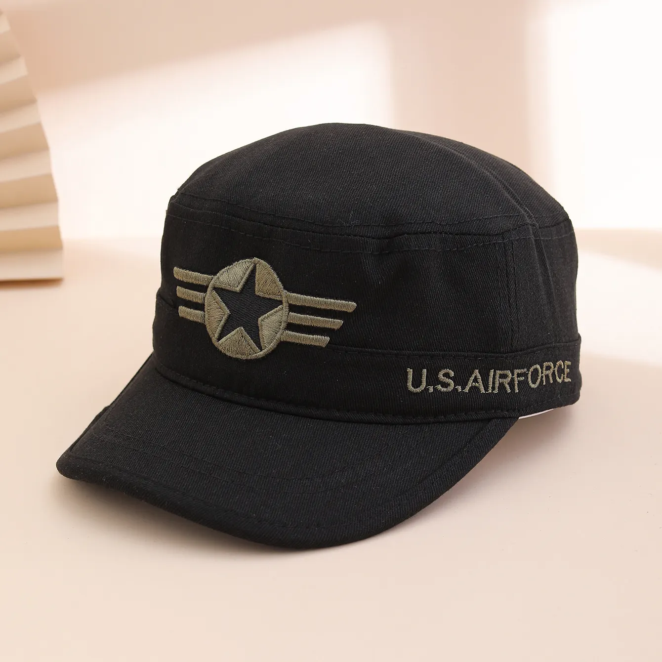 New-style Men's Five-star Camouflage Sun-protective Flat-top Hat