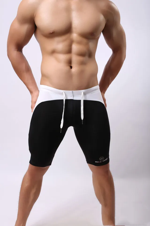 Supply Of Brave Person Men's Swimming Trunks And Fitness Pants Black - Shop at LoveMi