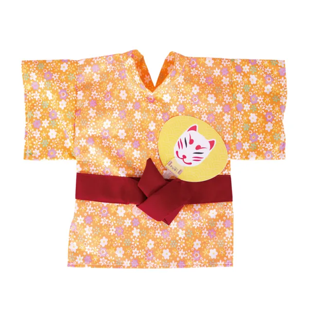 Pet Cat And Dog Clothes Yukata Kimono Spring And Summer Orange - Shop at LoveMi
