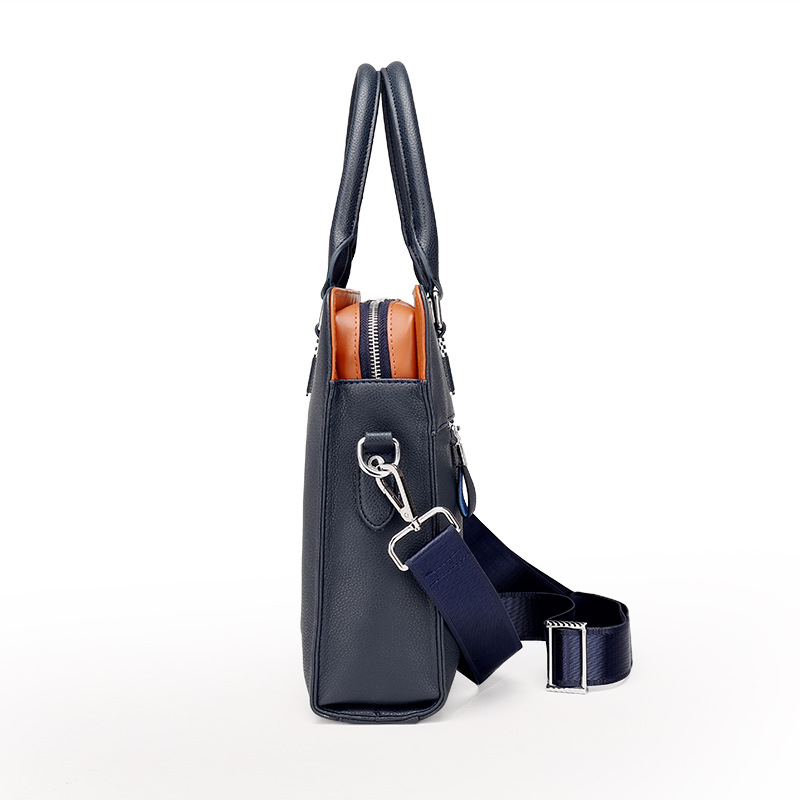 One Shoulder Messenger Official Document Casual Leather Bag — foto 6