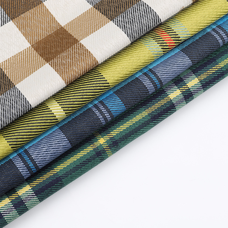 Plaid Printed Polyester Fabric, picture 2 of 4