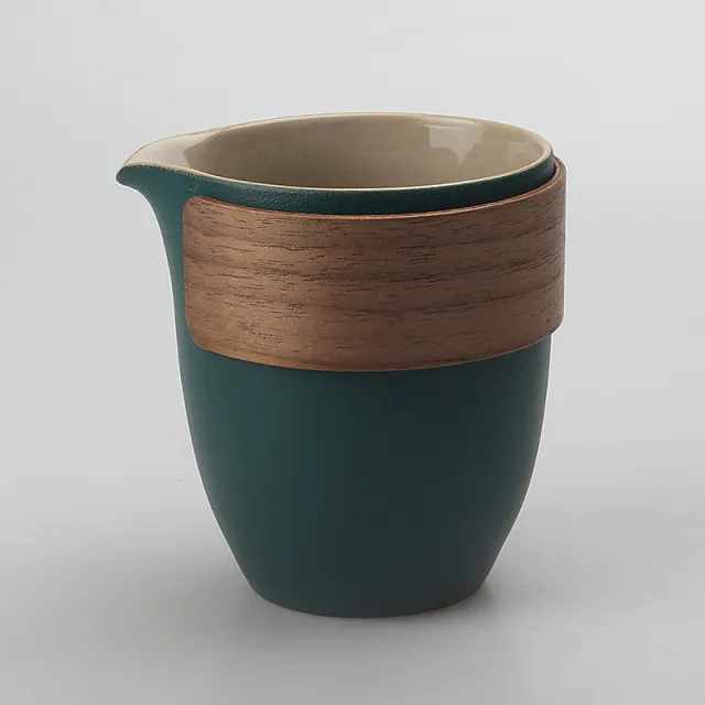 Black Pottery Hot Tea Cup Green - Shop at LoveMi