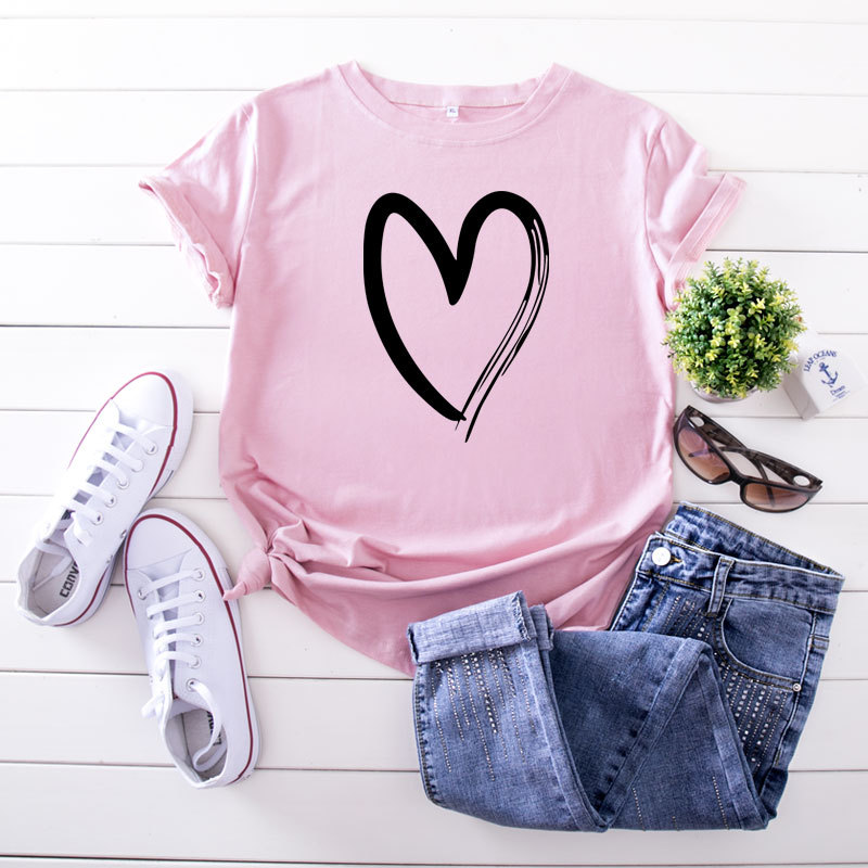 Title 2, T-shirt da donna in cotone stampato a maniche c...